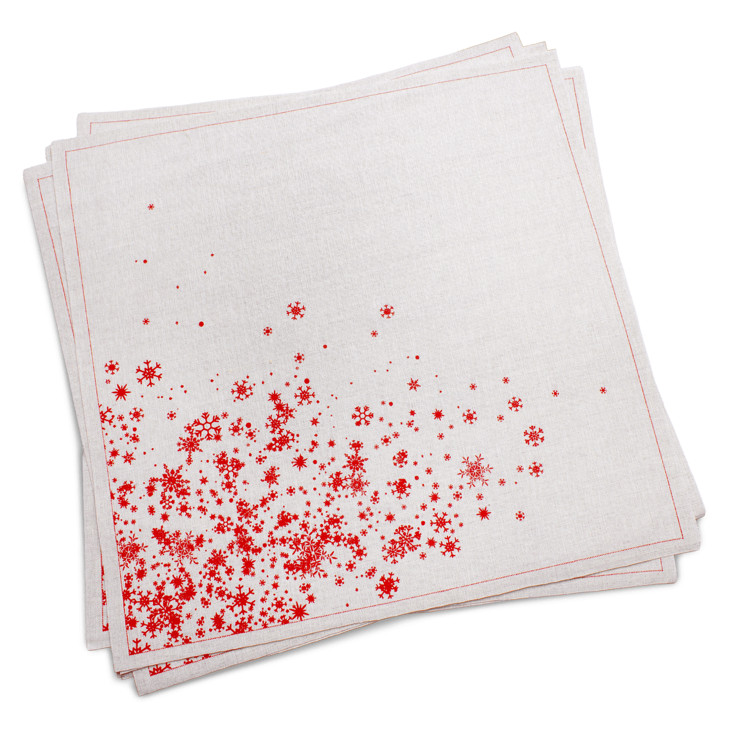 Natural Snowflake Cascade Premium Dinner Napkins