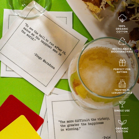 Soccer Legends Quote Napkins