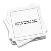 Serviettes en papier à citations subversives - Blanc
