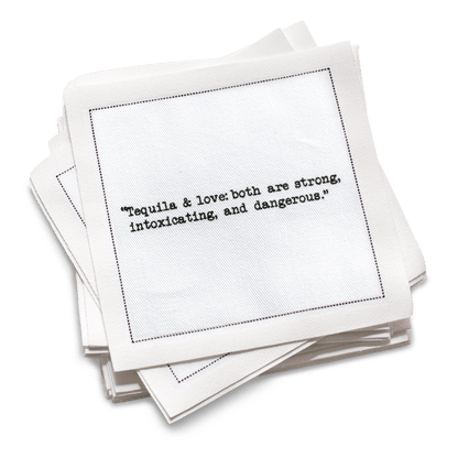 Tequila Drinking Quotes Napkins - Case