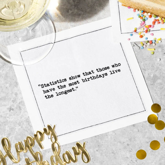 Universal Birthday Quote Napkins