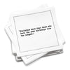 Serviettes à citation universelle pour anniversaire - White
