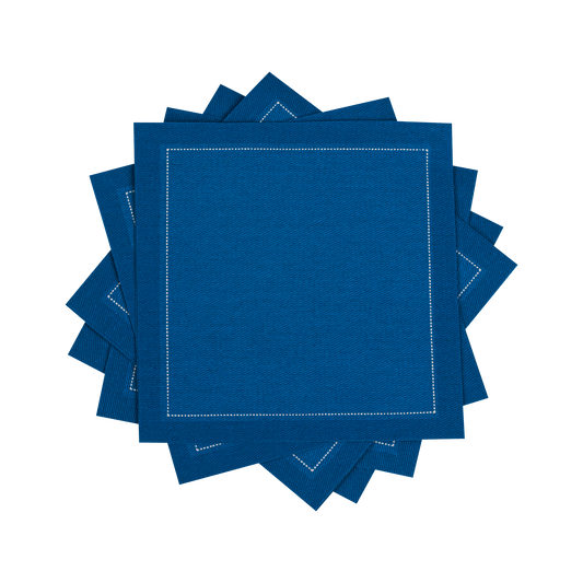 Cotton Cocktail Napkin - Royal Blue