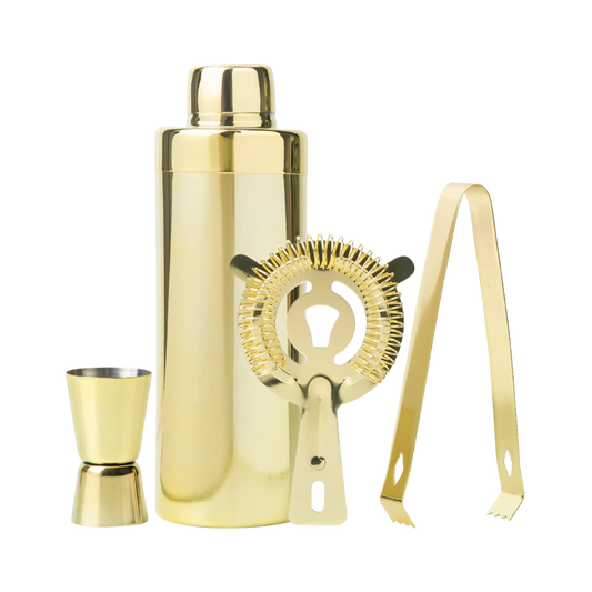 Gold Cocktail Shaker Set