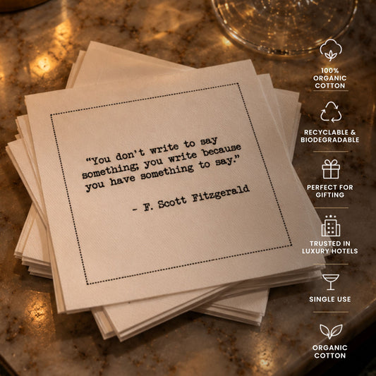 F. Scott Fitzgerald Quote Napkins
