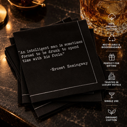 1/4 Fold Drinking Quote Napkins | Second Edition