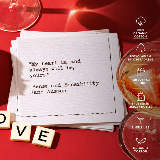 1/4 Fold Love Quote Napkins