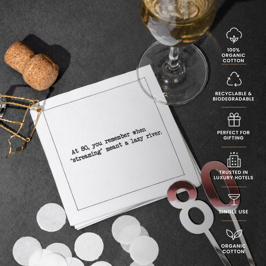 80th Birthday Quote Napkins