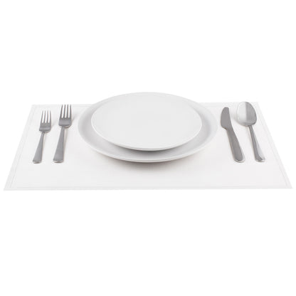 White Placemat - Linen - 18.9" x 12.6" - 25 Units