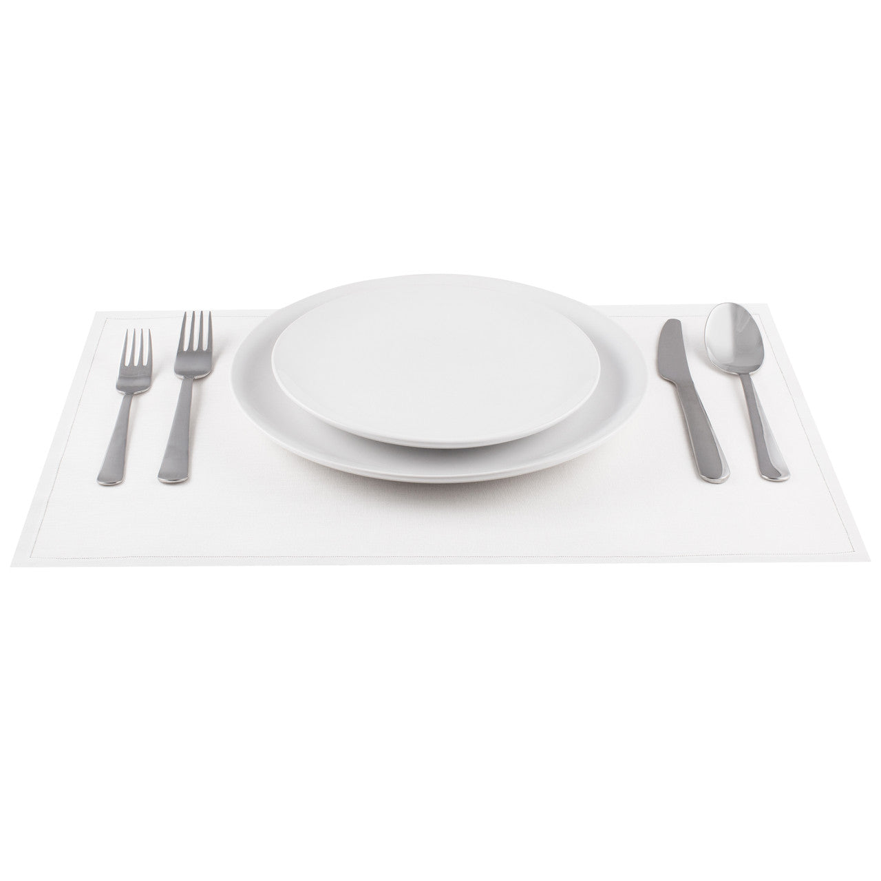 White Placemat - Linen (180 GSM) - 18.9" x 12.6" - 250 Units