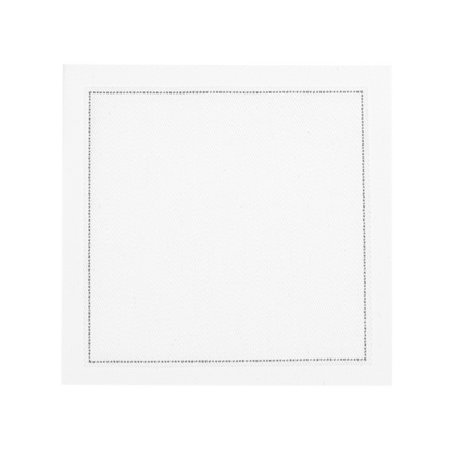 Cotton Cocktail Napkin - White