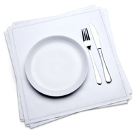 White Cotton Dinner Napkins - Five Star Napkins