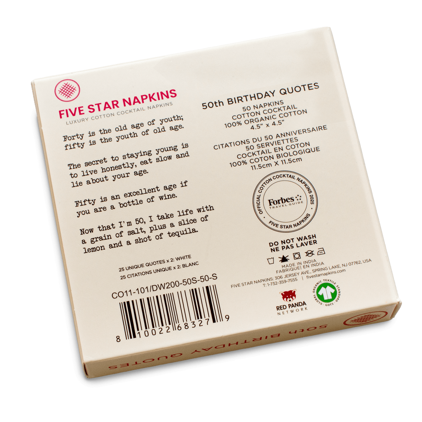 50th Birthday Quotes Napkins