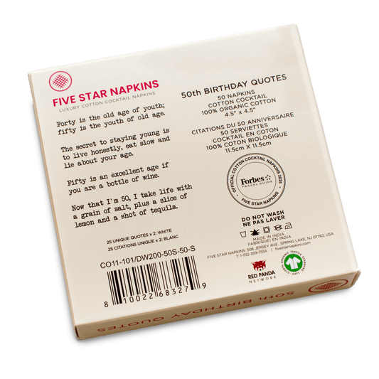 50th Birthday Quotes Napkins