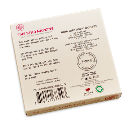 60th Birthday Quotes Napkins