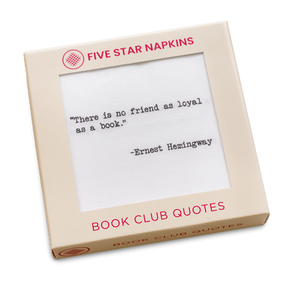 Book Club Quotes Napkins - Case