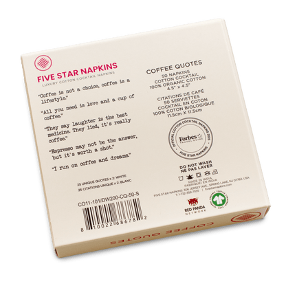 Coffee Quotes Napkins - Case