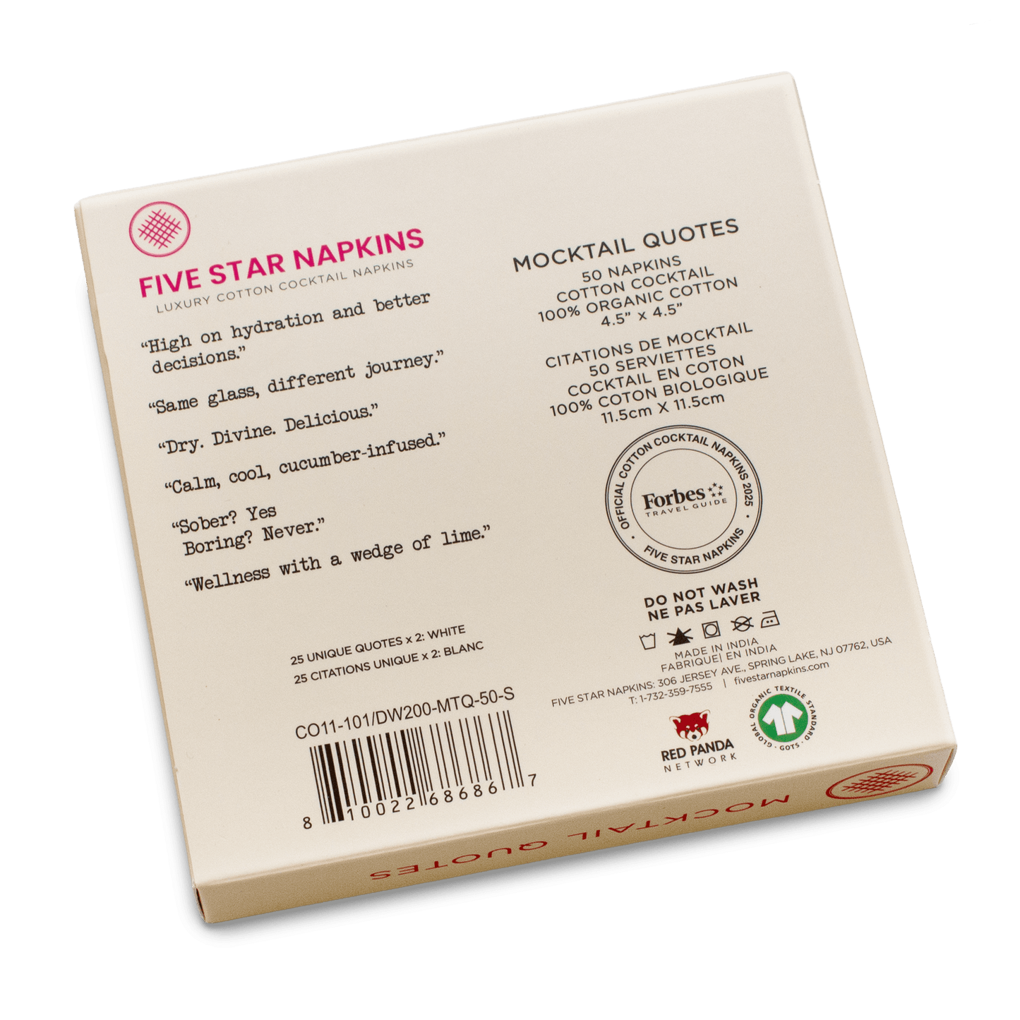 Mocktail Quotes Napkins