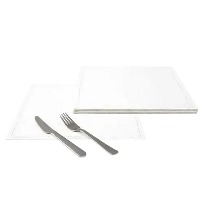 White Cotton Dinner Napkins - Five Star Napkins