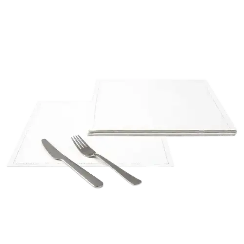 White Cotton Dinner Napkins - Five Star Napkins