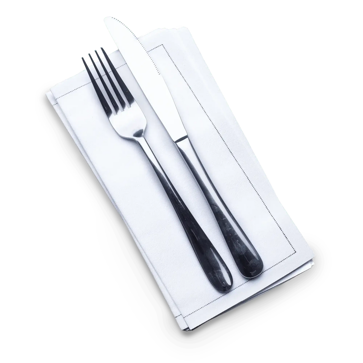 White 1/2 Fold Cocktail Napkins - Case - Five Star Napkins