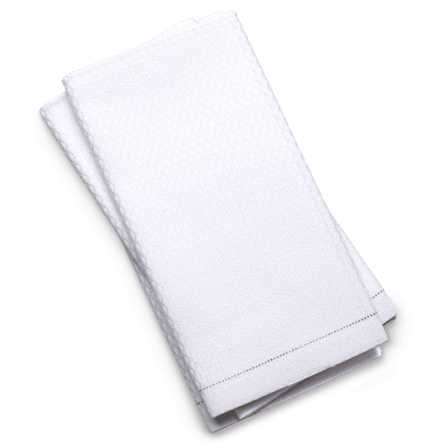 White Diamond Weave Hand Towel Napkins - Case