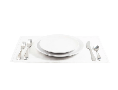 Five Star Napkins White Single-use Cotton Placemat Napkins, set with silverware and plates, 18.9" x 12.6", Pack of 50 with 25 unique quotes