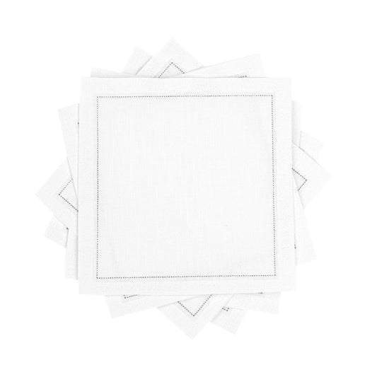 Cotton Cocktail Napkin - White