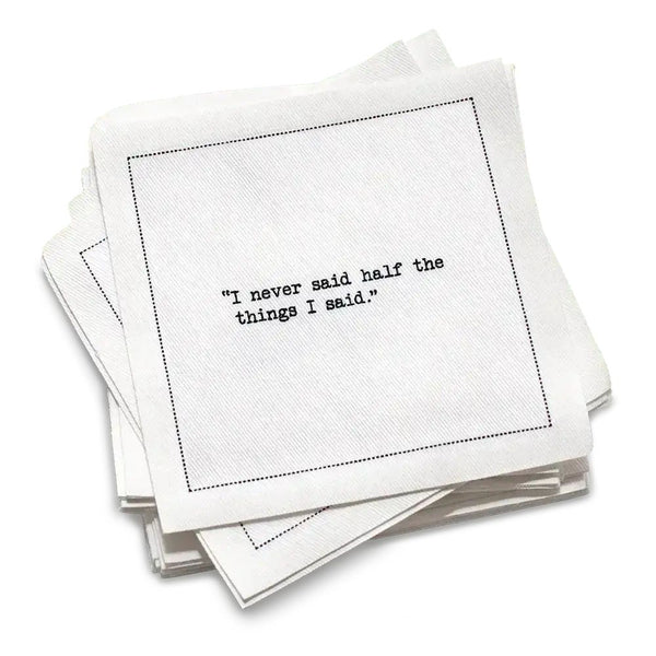 Yogi Berra Quotes Napkins - Five Star Napkins