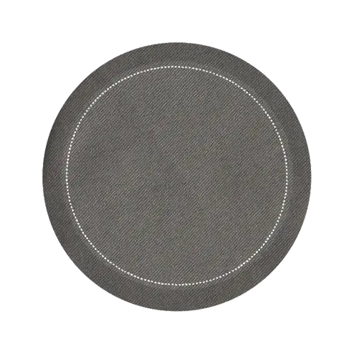 4" Round Cocktail Napkins - Anthricite