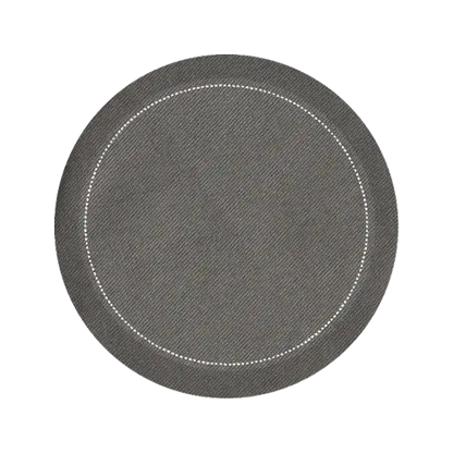 4" Round Cocktail Napkins - Anthricite