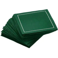 Cotton Cocktail Napkins - British Racing Green - Five Star Napkins