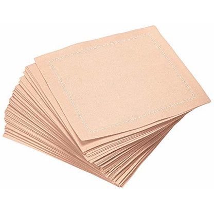 Cotton Cocktail Napkin - Nude