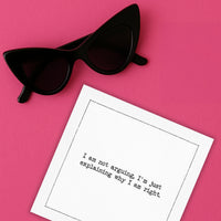 Snarky Quotes Napkins - Five Star Napkins