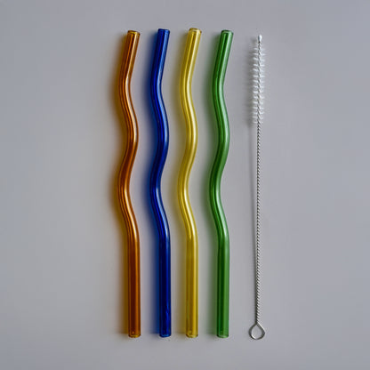 South Beach Glass Straws